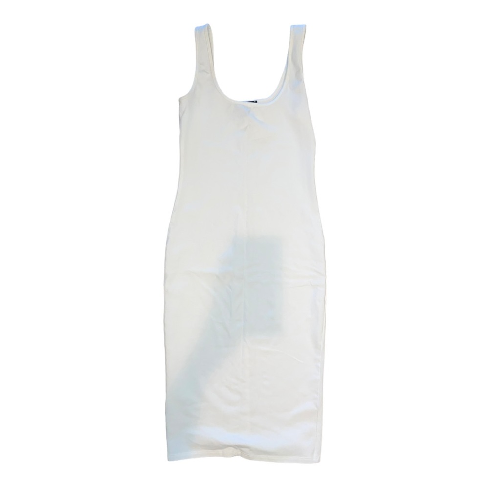 White bodycon dress